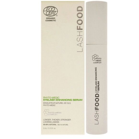 NEW Lashfood Organic Ecocert Cosmetic Eyelash Enhancing Serum 3mL 0.10fl oz - Picture 1 of 10